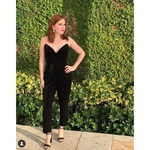 NEW Amanda Uprichard Viv Velvet Jumpsuit XS